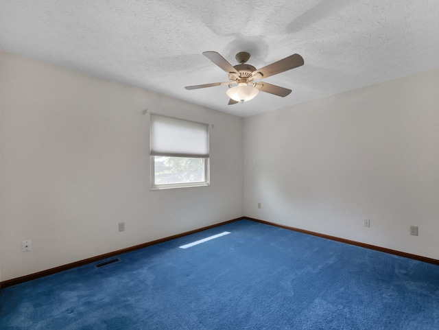 1380 Hanbury Ct, Gahanna, OH 43230 - carpeted empty room with a ceiling fan and a textured ceiling