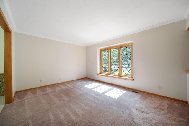 6978 Ernest Way, Dublin, OH 43017 - carpeted spare room featuring baseboards and crown molding