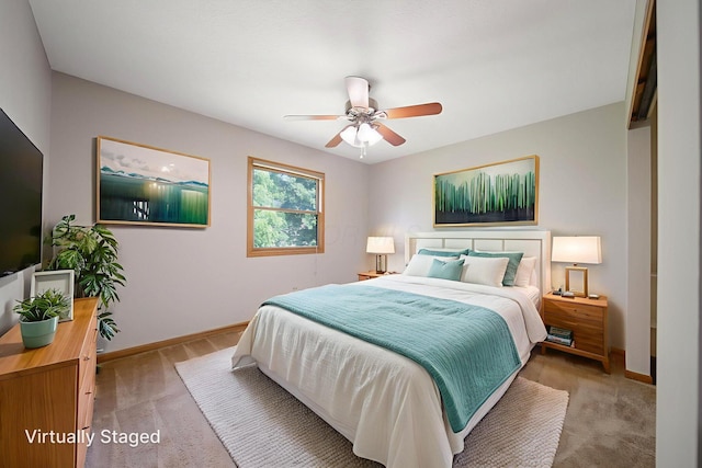 6978 Ernest Way, Dublin, OH 43017 - bedroom featuring carpet and a ceiling fan