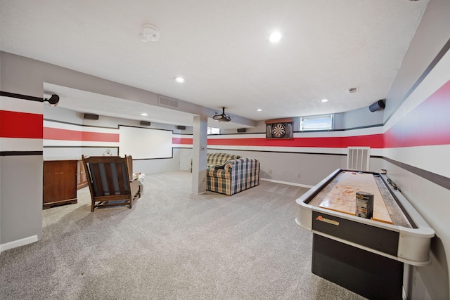 6978 Ernest Way, Dublin, OH 43017 - game room featuring carpet flooring and recessed lighting