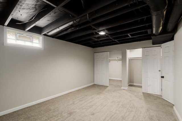 4965 Pennhurst Ave, Columbus, OH 43228 - below grade area featuring carpet floors and baseboards