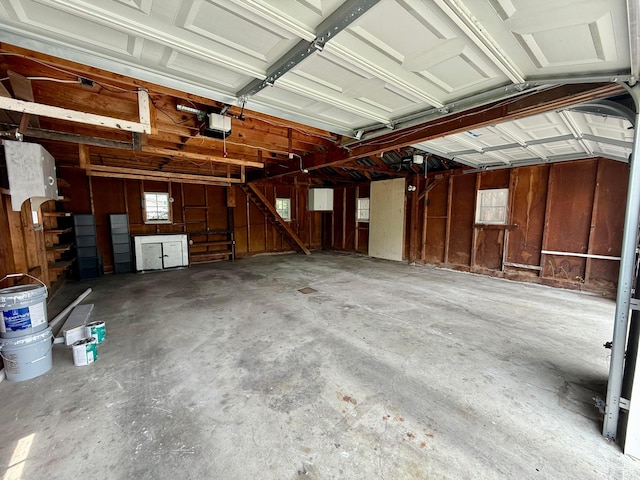 85 Blymer St, Delaware, OH 43015 - garage featuring a garage door opener