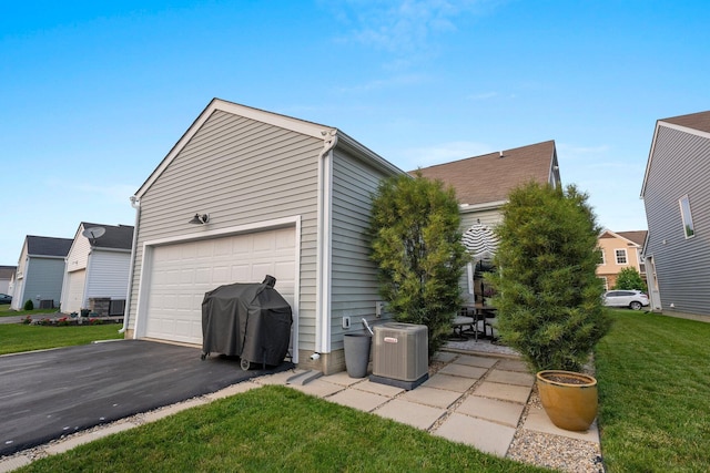 5431 Goose Falls Dr, Dublin, OH 43016 - view of home's exterior featuring a yard and a garage