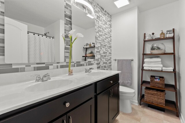 5431 Goose Falls Dr, Dublin, OH 43016 - bathroom featuring double vanity and tile patterned flooring
