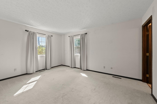 12475 Oak Dr, Orient, OH 43146 - spare room with healthy amount of natural light, light colored carpet, and a textured ceiling