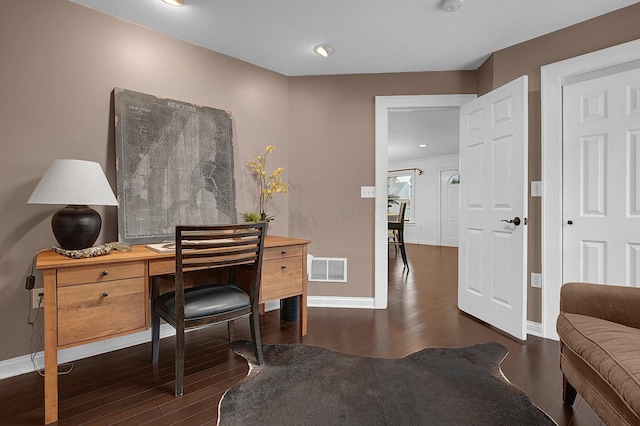 1225 Eastview Ave, Grandview Heights, OH 43212 - office space with dark wood-style flooring and recessed lighting