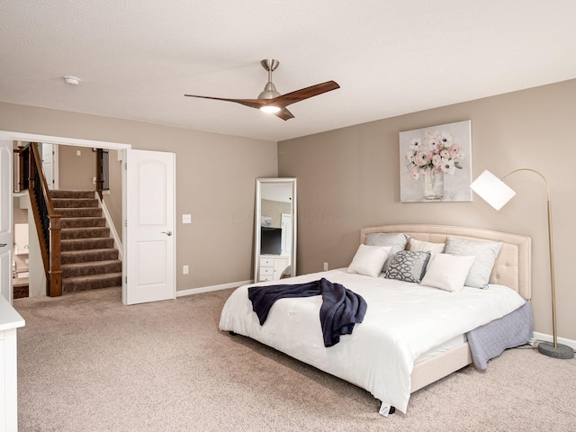 404 Colony Ridge Dr, Delaware, OH 43015 - bedroom with carpet floors and ceiling fan