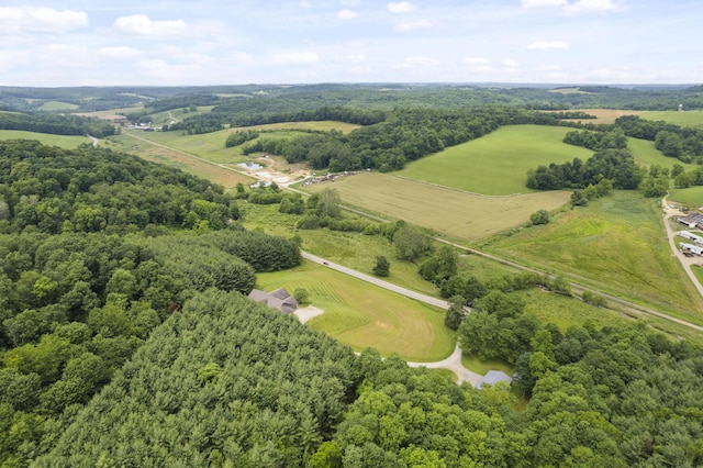 19694 State Route 60, Warsaw, OH 43844 - aerial view of property's location featuring rural landscape and a heavily wooded area