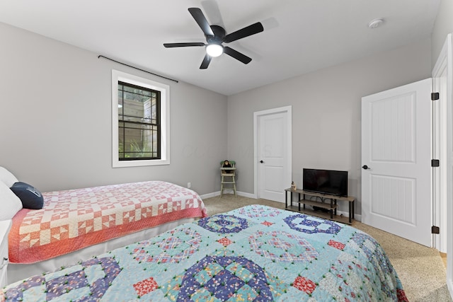 19694 State Route 60, Warsaw, OH 43844 - carpeted bedroom with baseboards and a ceiling fan