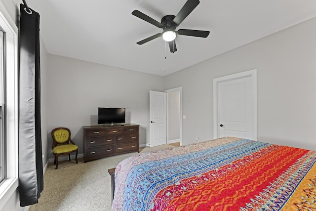 19694 State Route 60, Warsaw, OH 43844 - carpeted bedroom featuring baseboards and a ceiling fan