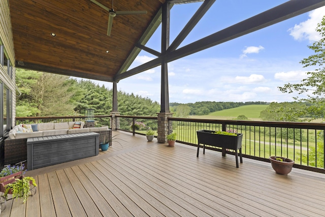 19694 State Route 60, Warsaw, OH 43844 - wooden deck with an outdoor living space