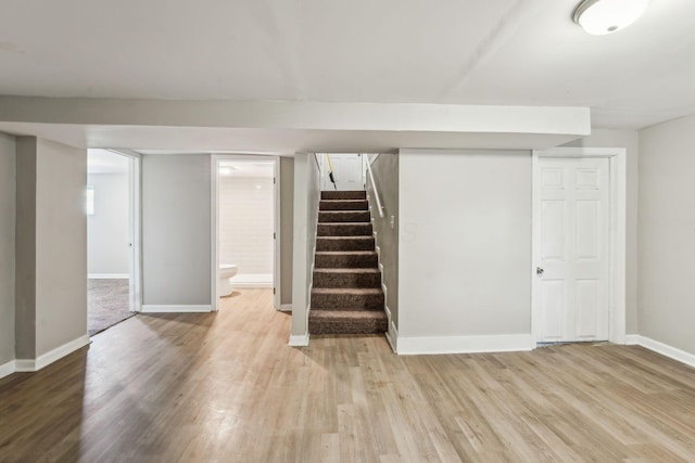 1328 Republic Ave, Columbus, OH 43211 - finished below grade area with wood finished floors and stairs