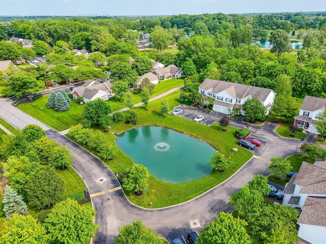 3984 Hill Park Rd, Hilliard, OH 43026 - aerial perspective of suburban area featuring a large body of water