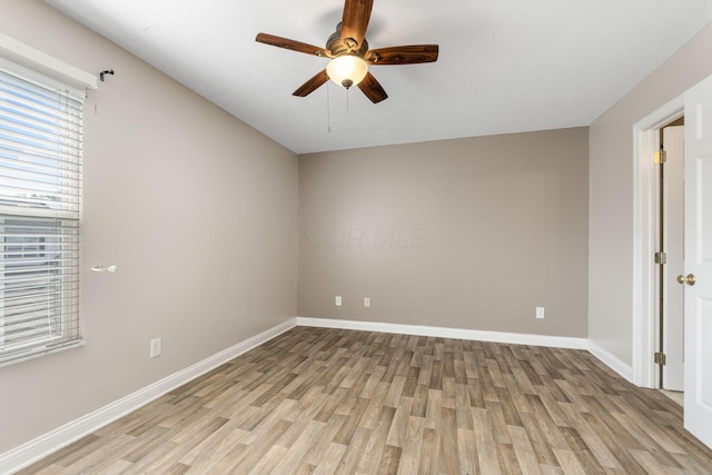 3984 Hill Park Rd, Hilliard, OH 43026 - empty room with light wood-type flooring and ceiling fan