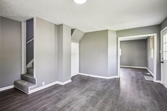 5505 Hopewell Church Rd SW, Lancaster, OH 43130 - unfurnished living room with wood finished floors and stairway