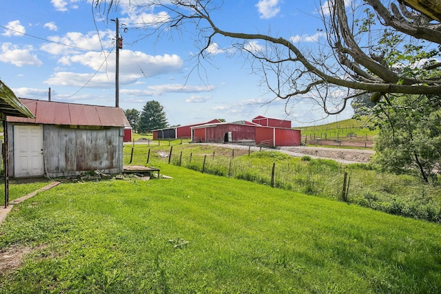 5505 Hopewell Church Rd SW, Lancaster, OH 43130 - view of yard with an outdoor structure and an outbuilding