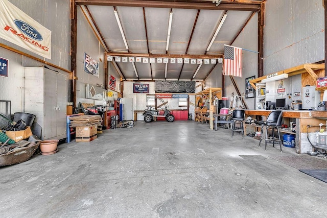 13283 Clover Valley Rd, Croton, OH 43013 - garage with a workshop area
