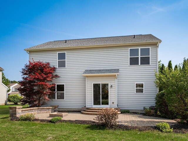 1719 Impatiens Way, Lewis Center, OH 43035 - rear view of house featuring a patio and entry steps