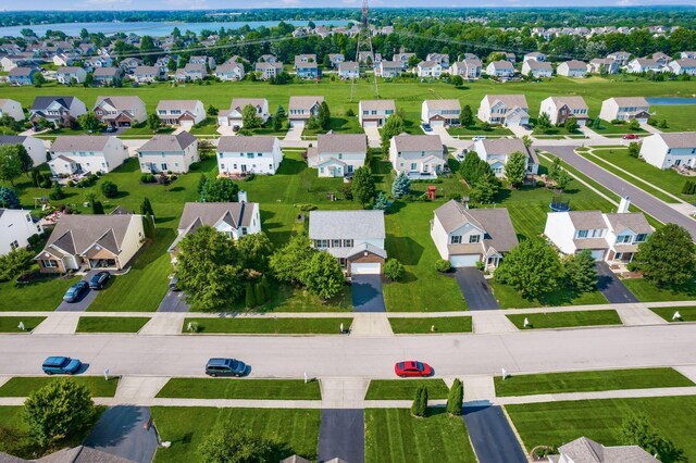 1719 Impatiens Way, Lewis Center, OH 43035 - aerial view of residential area featuring a large body of water