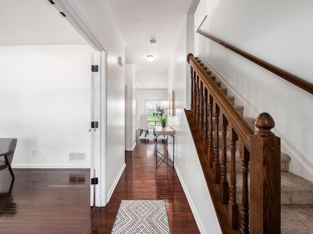 1719 Impatiens Way, Lewis Center, OH 43035 - corridor with stairs and dark wood-style flooring