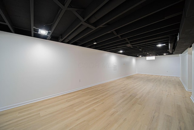 1874 Fleming Rd, Columbus, OH 43232 - finished below grade area with wood finished floors and baseboards