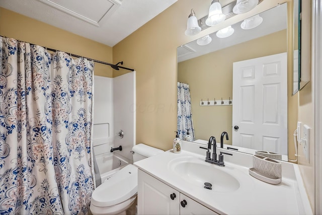 3956 Darby Park Rd, Hilliard, OH 43026 - full bath featuring vanity and shower / bathtub combination with curtain