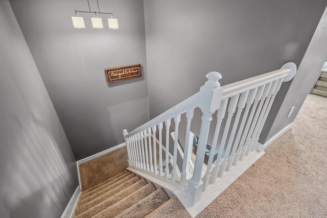 3956 Darby Park Rd, Hilliard, OH 43026 - stairway with carpet flooring and baseboards