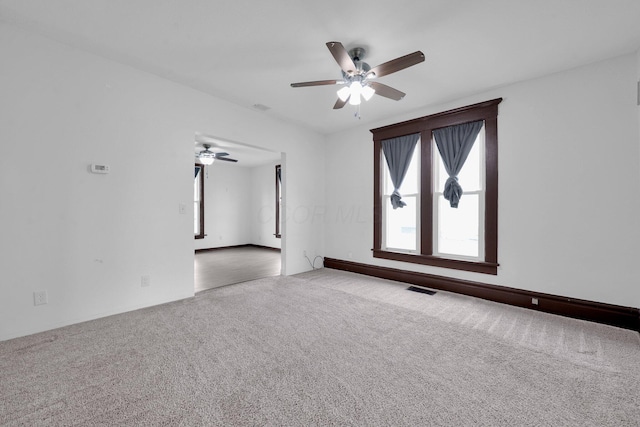 115 E Main St, Mount Sterling, OH 43143 - carpeted spare room featuring ceiling fan