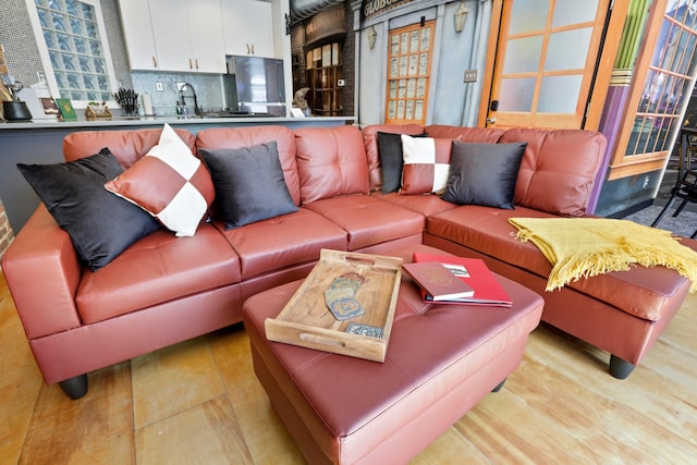 974 N High St Unit B, Columbus, OH 43201 - living area featuring wood finished floors
