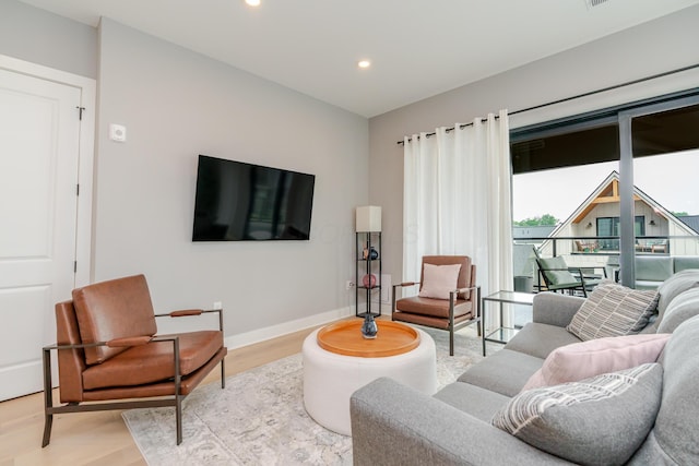 2891 Kobuk Dr Unit 301, Columbus, OH 43228 - living area with recessed lighting and wood finished floors