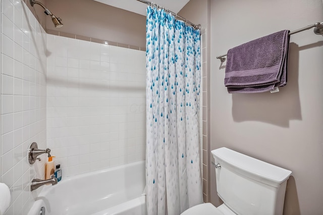 1554 Hanover Rd, Delaware, OH 43015 - full bath with toilet and shower / bath combo with shower curtain