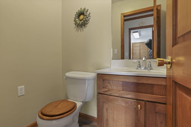 9840 Buckeye Dr, Huntsville, OH 43324 - half bath with toilet and vanity