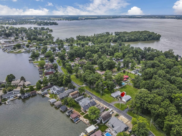 9840 Buckeye Dr, Huntsville, OH 43324 - aerial view of residential area with a large body of water