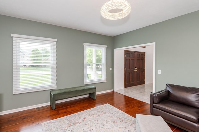 9950 Stonemead Way, Dayton, OH 45458 - living room with wood finished floors and baseboards