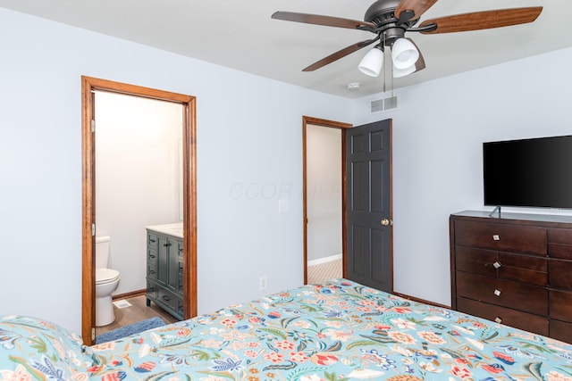 9950 Stonemead Way, Dayton, OH 45458 - bedroom featuring ensuite bath and a ceiling fan