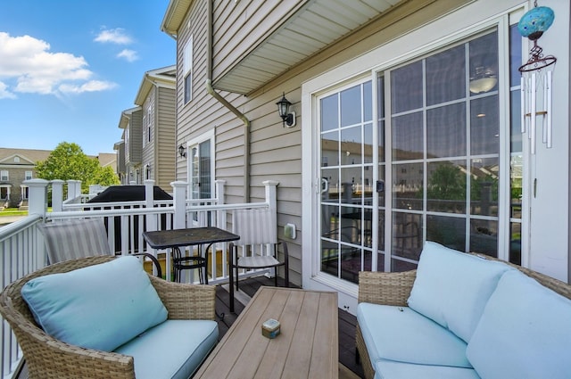 5346 Calypso Cascades Dr, Dublin, OH 43016 - deck with an outdoor hangout area