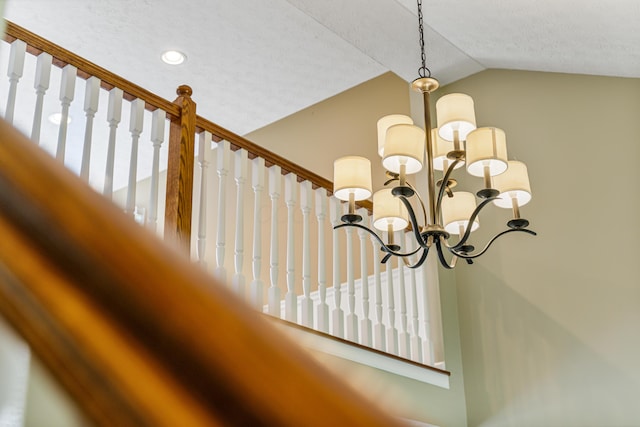 7341 Clancy Way, Westerville, OH 43082 - detailed view of recessed lighting, a chandelier, and a textured ceiling