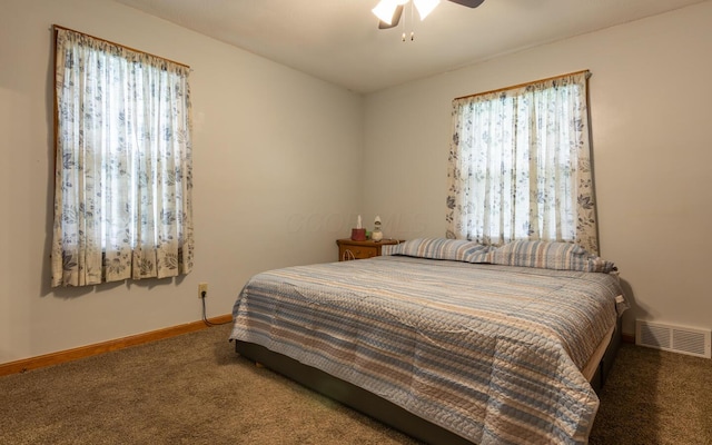 1845 N Columbus St, Lancaster, OH 43130 - bedroom featuring carpet and ceiling fan