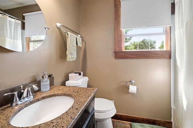 405 N Union St, Galion, OH 44833 - bathroom featuring vanity and a shower with shower curtain