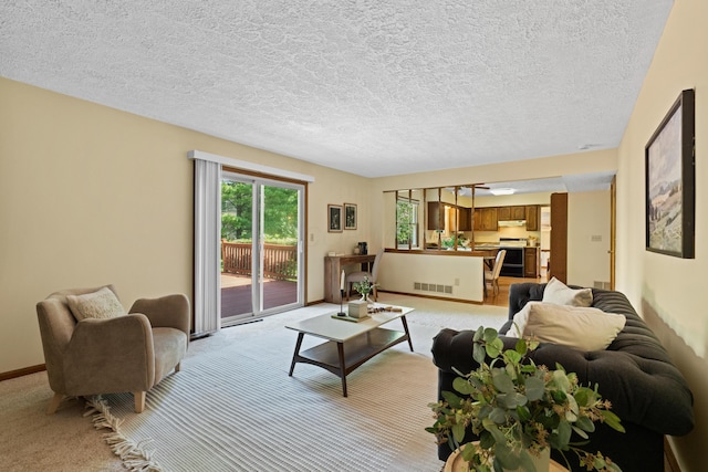 9 Intermeadows Way, Powell, OH 43065 - living room with light carpet and a textured ceiling