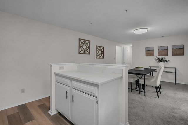 764 Towne Krier Ct, Newark, OH 43055 - kitchen with white cabinets and wood finished floors