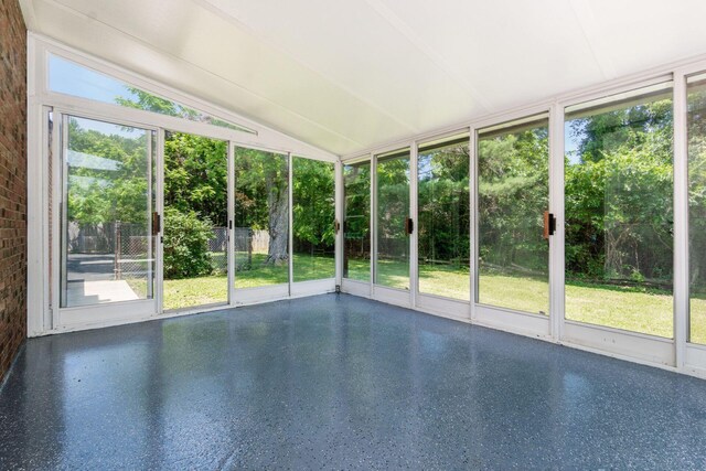 1120 Fairway Blvd, Columbus, OH 43213 - unfurnished sunroom with vaulted ceiling and plenty of natural light
