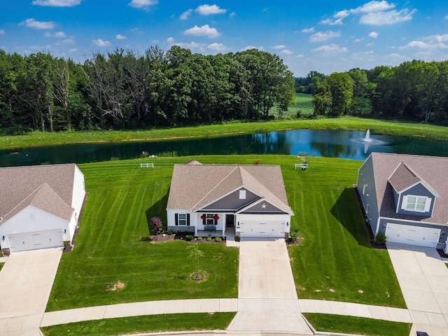326 Mannaseh Dr W, Granville, OH 43023 - view from above of property with a nearby body of water