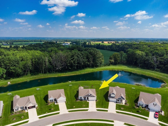 326 Mannaseh Dr W, Granville, OH 43023 - drone / aerial view of a nearby body of water and a forest