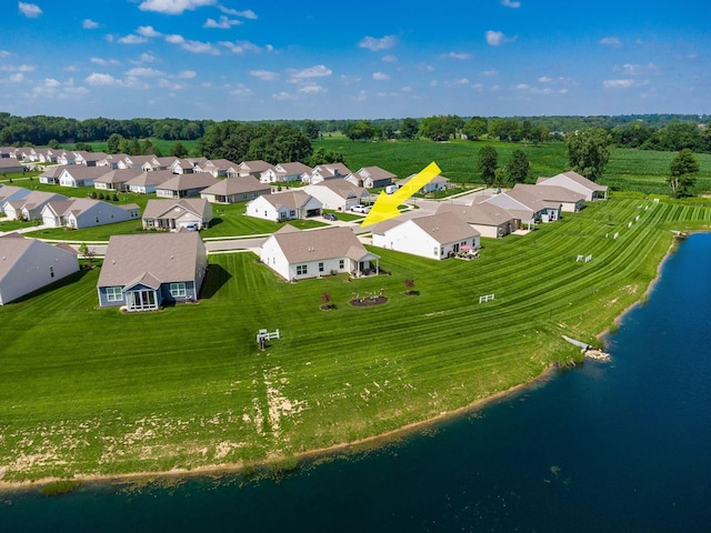 326 Mannaseh Dr W, Granville, OH 43023 - aerial perspective of suburban area featuring a large body of water