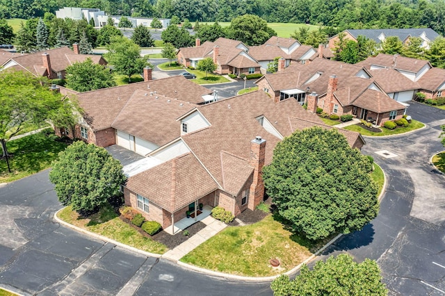 9460 Clermont Cir, Powell, OH 43065 - aerial perspective of suburban area