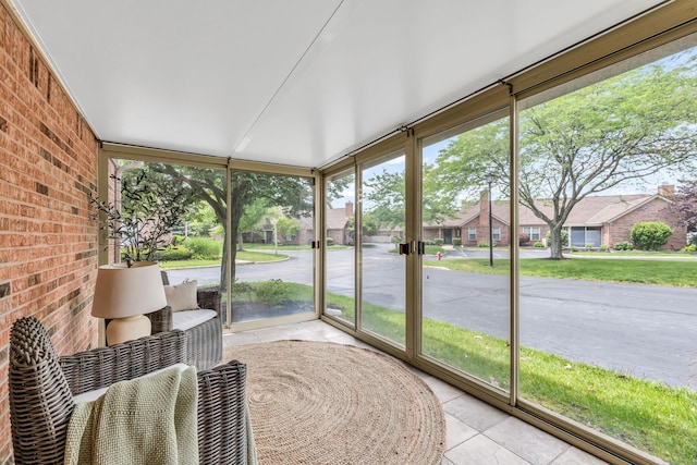 9460 Clermont Cir, Powell, OH 43065 - sunroom / solarium featuring a residential view