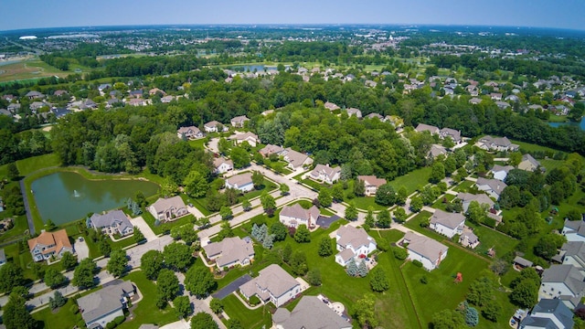 5866 Morganwood Sq, Hilliard, OH 43026 - aerial overview of property's location featuring a large body of water and nearby suburban area