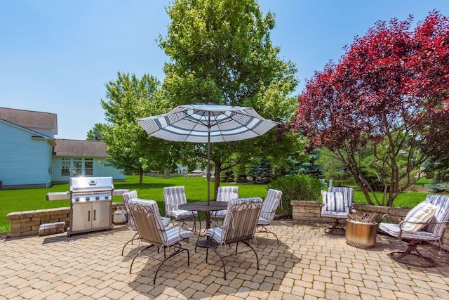 5866 Morganwood Sq, Hilliard, OH 43026 - view of patio / terrace featuring outdoor dining area and area for grilling