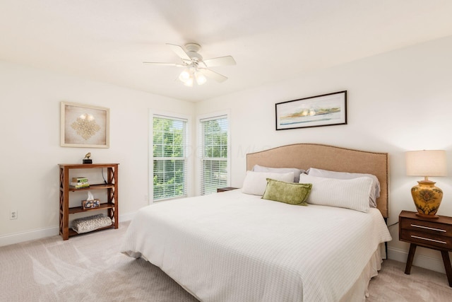 5866 Morganwood Sq, Hilliard, OH 43026 - bedroom with light colored carpet and ceiling fan
